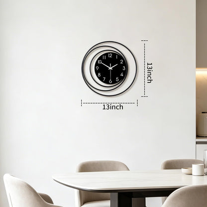 Dankeit Decorative Wall Clock,Silent Non-Ticking Quality Quartz Movement Battery Operated,Large Wall Clocks for Living Room Kitchen Home Bathroom Bedroom Wall Decor,16x16inch,White