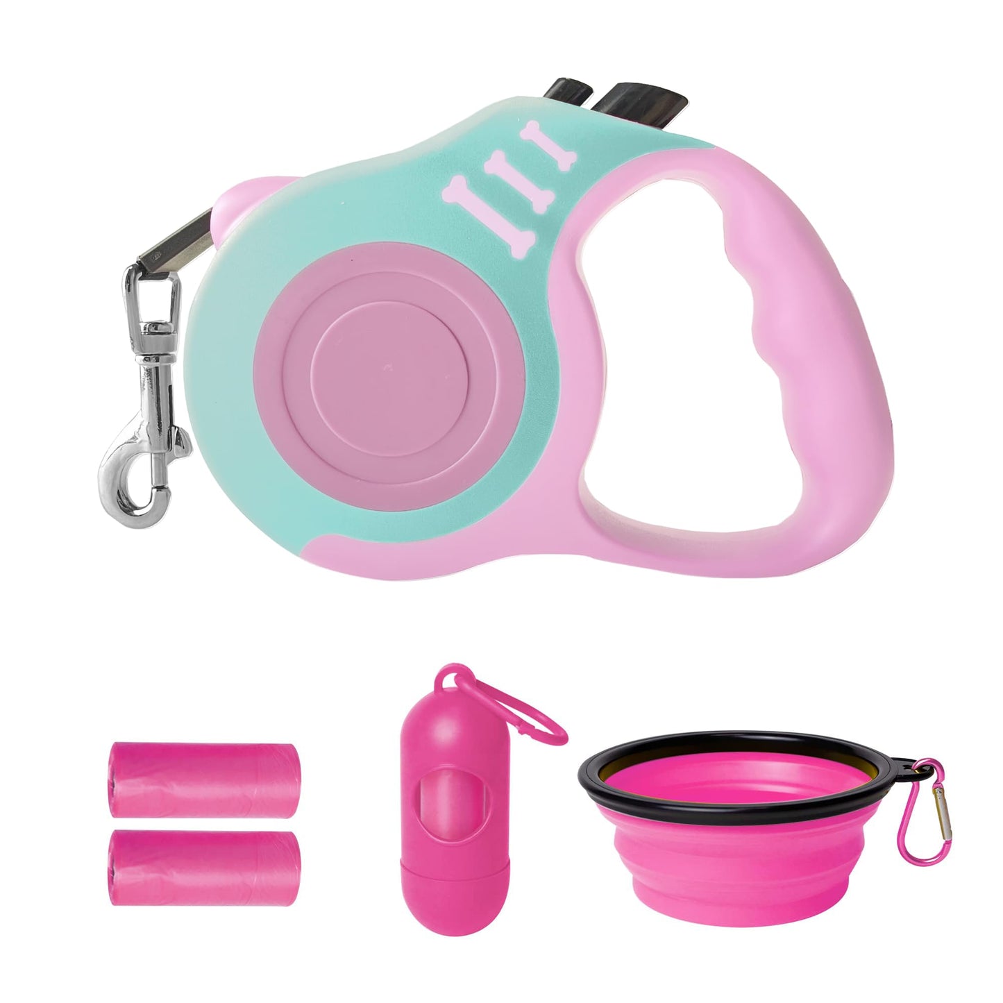 Retractable Dog Leash Automatic Telescopic Tractor Dog Tape, Pet Tape 10/16 FT Durable and Convenient, with Non-Slip Handle, Suitable for Small and Medium-Sized Dogs