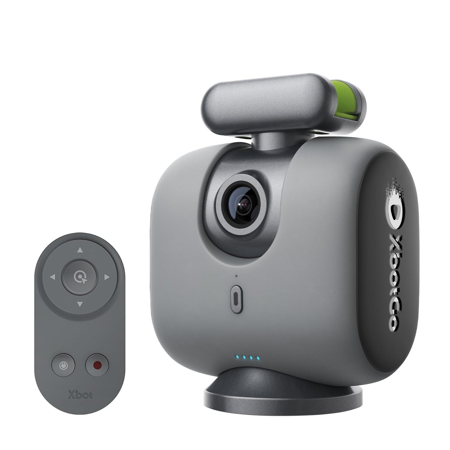 XbotGo Chameleon AI Auto Sports Action Camera - 4K 60FPS Soccer Camera and Basketball Tracking Camera for Team Sports, Live Streaming, No Subscription, Works with iOS & Android (Lemon Green)