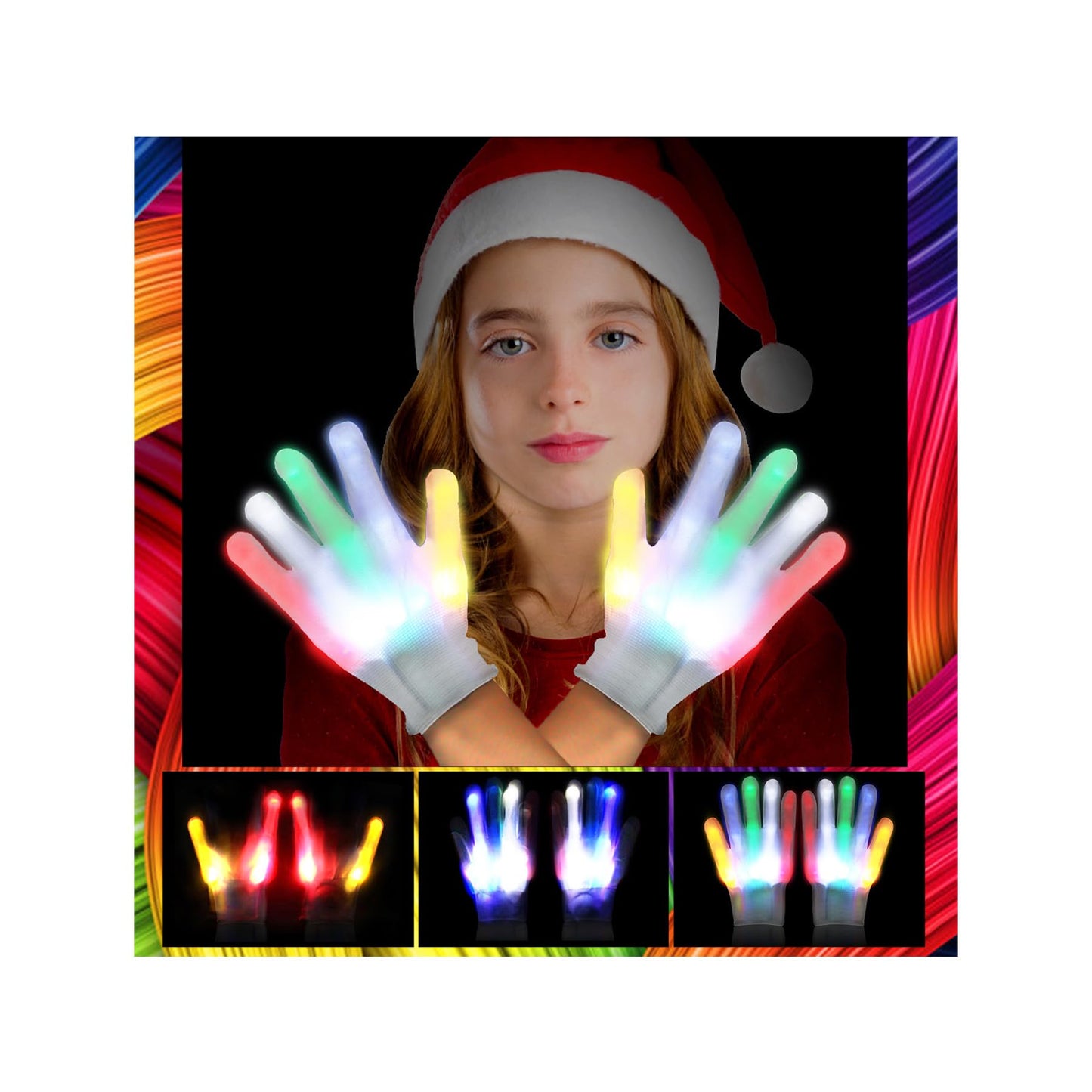 Toys for Ages 8-13 LED Gloves Toys for Boys Age 8-10 Light Up Gloves, Light Up for Kids Birthday Easter Gift Cool Fun Toys for 8-13 Year Old