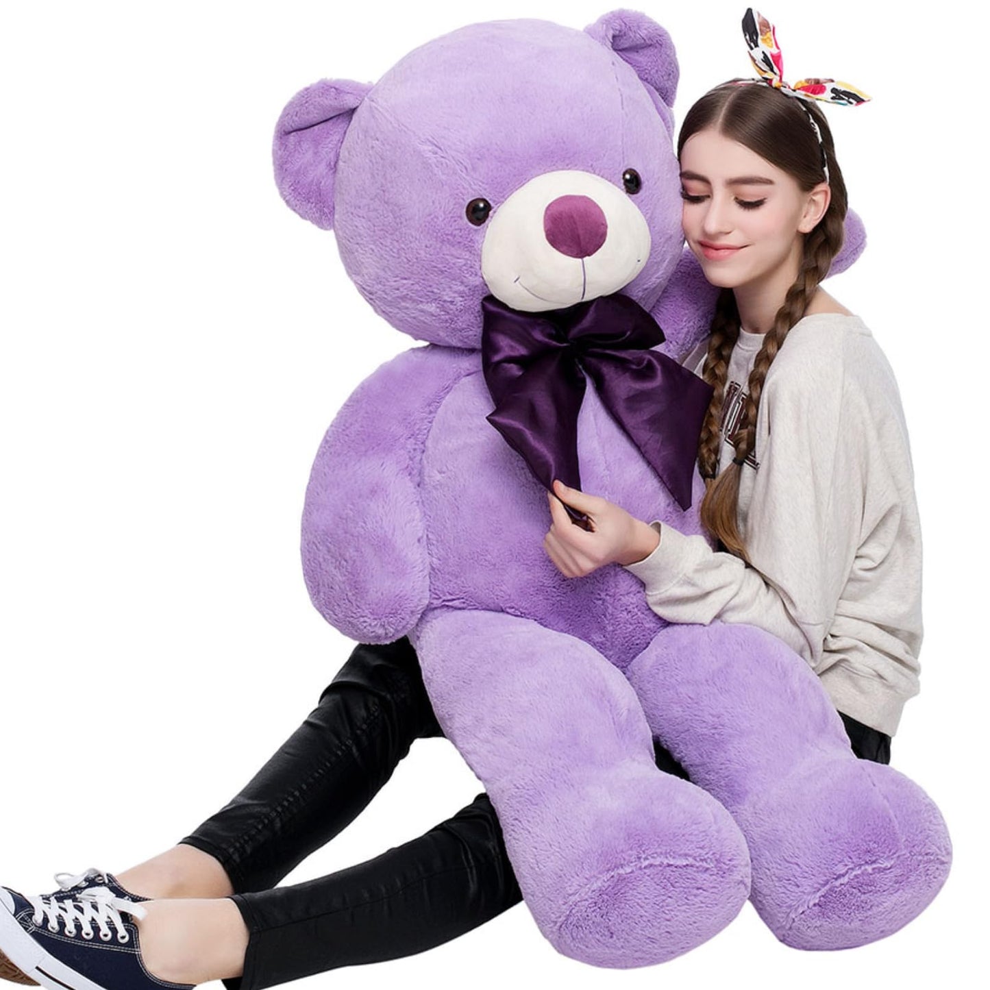 Toys Studio 47 Inch Big Teddy Bear Giant Stuffed Animal for Girls, 4 Feet Large Teddy Bear Baby Shower Party Decorations Kids Women Girlfriend Christmas Valentines Gifts, Light Brown
