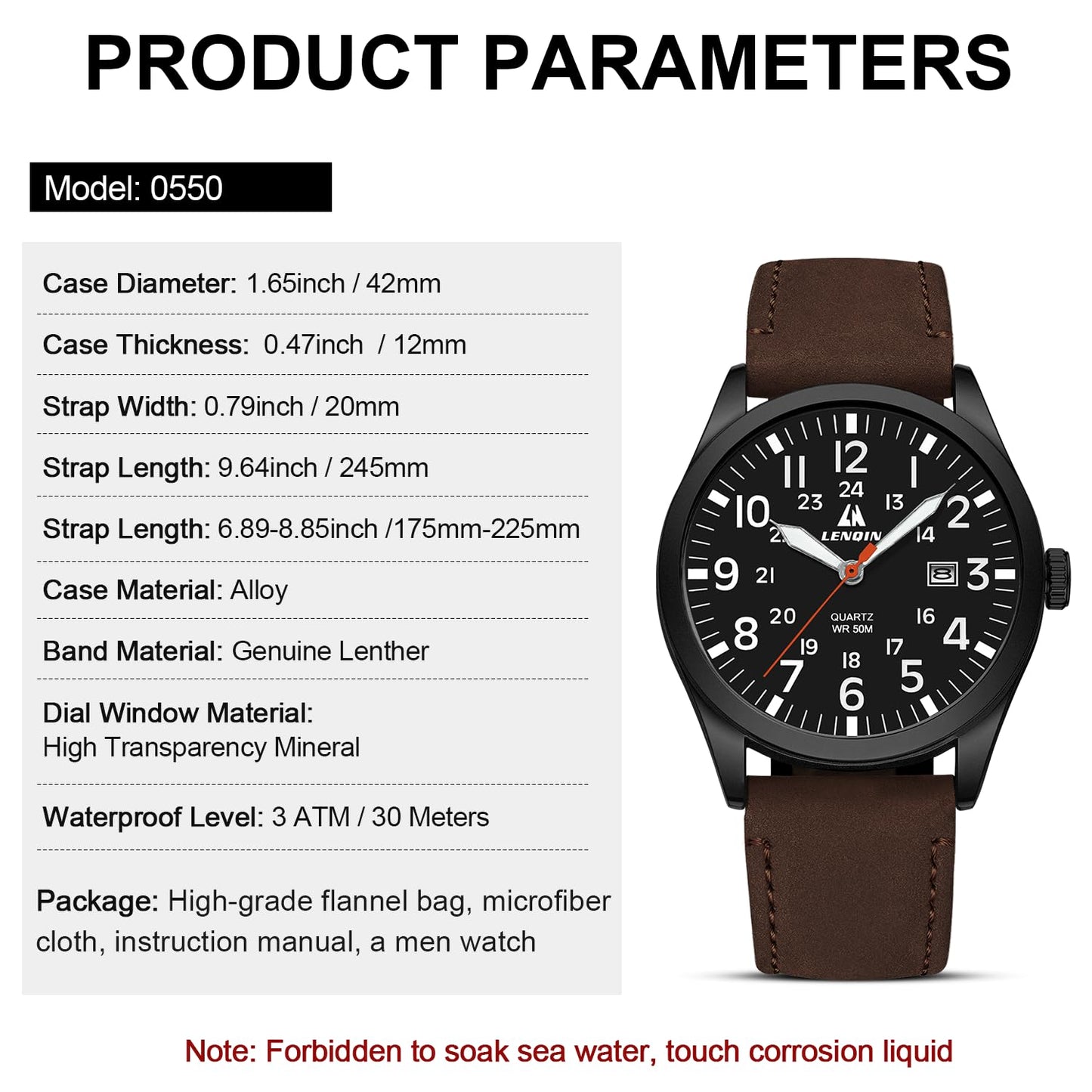 LN LENQIN Mens Watches Unisex Military Sport Nylon Strap Stylish Luminous Fashion Analog Quartz Watch for Men Waterproof Army Tactical Casual Wristwatch