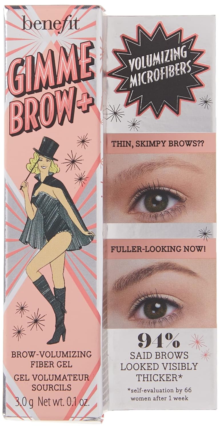 Benefit Cosmetics Gimme Brow + Volumizing Eyebrow Gel, 4.5 - Neutral deep brown, 1 Count