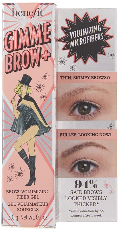 Benefit Cosmetics Gimme Brow + Volumizing Eyebrow Gel, 4.5 - Neutral deep brown, 1 Count