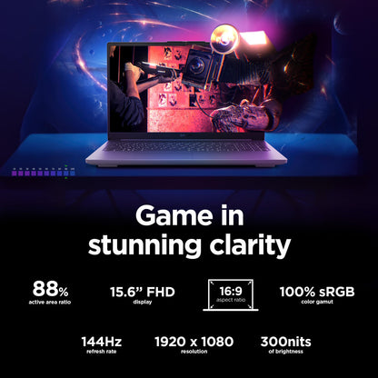Lenovo Legion LOQ AI-Powered Gaming Laptop - Intel Core i7-13650HX, 15.6" FHD IPS 144Hz Display, GeForce RTX 5050, 16GB Memory, 1TB Storage, G-Sync, Luna Grey