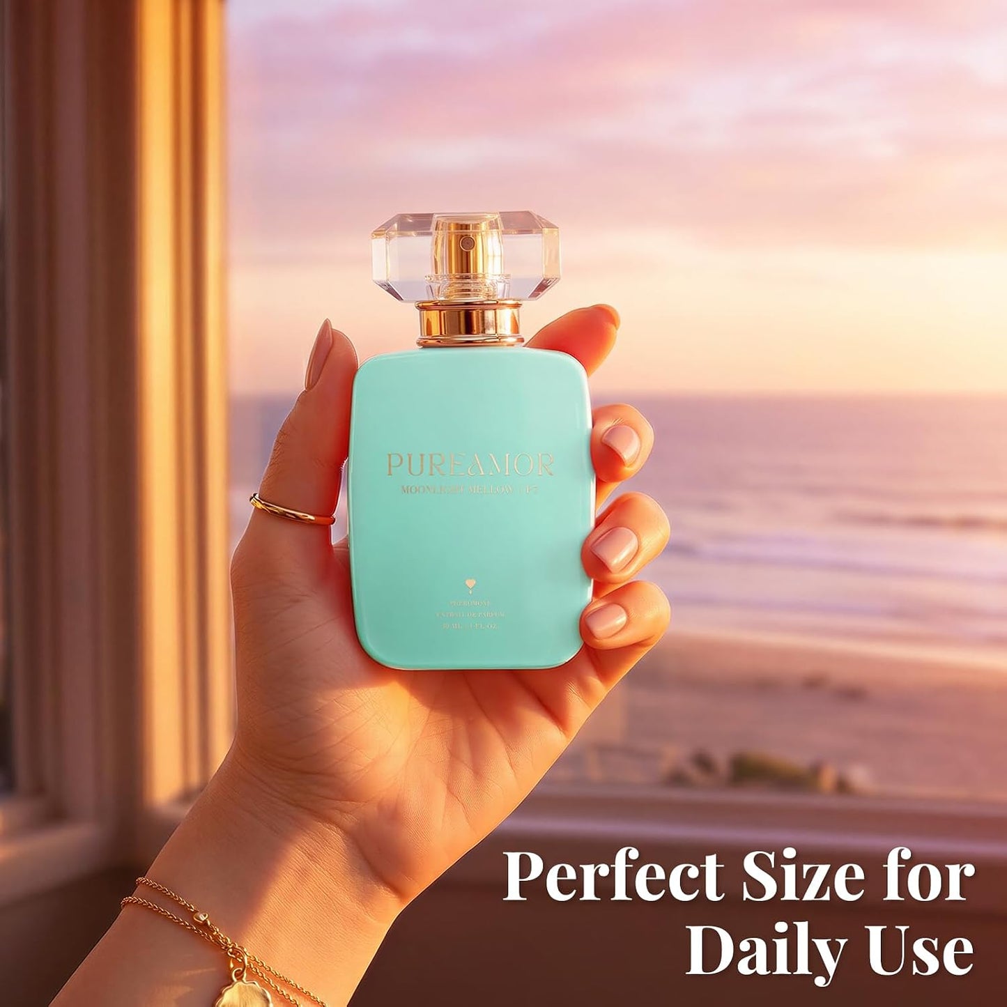 Pheromone Perfume for Women, Amber Noir Extrait de Parfum - Long Lasting Vanilla Amber Scent, 30% High Concentration, Full Size Fragrance Spray, 1.0 oz / 30 ml