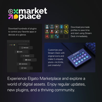 Elgato Stream Deck MK.2 Studio Controller, 15 Macro Keys | Trigger actions in OBS, Twitch, YouTube and more, Visual feedback, Hundreds of plugins, Works with Mac and PC