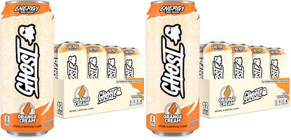 GHOST Energy Drink, Zero Sugars, 12-Pack, Cherry Limeade, 16oz | Energy & Focus Pre Workout Drink, No Artificial Colors, Gluten-Free, Vegan - 200MG Natural Caffeine, L-Carnitine, Taurine