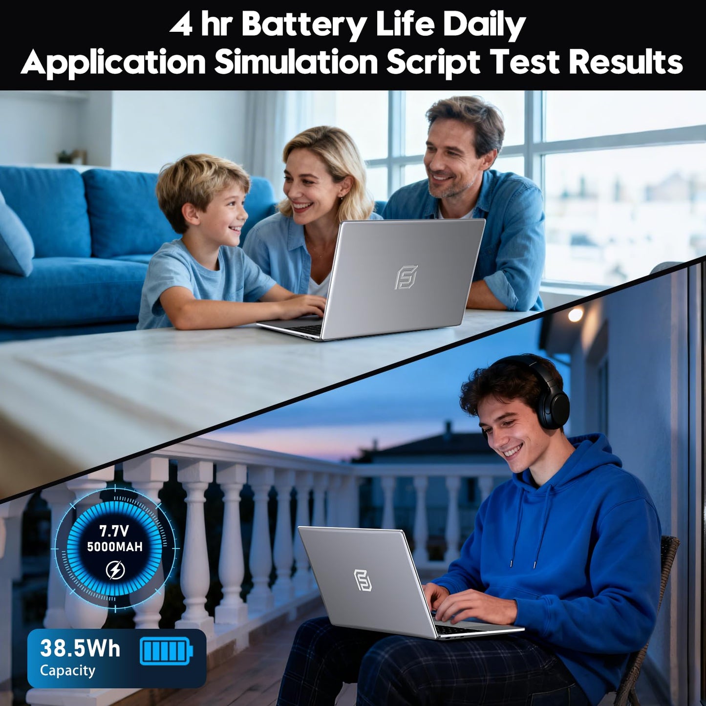 NIAKUN Laptop, Window 11 Pro Laptop Computer 2026, 15.6 Inch Lap Top, 16GB RAM 256GB SSD PC, M3-6Y30 Processor, FHD Display, WIFI5, BT4.2, Webcam, Office 365 for Business, School, Work, Student, Gray