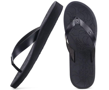 ONCAI Women's Flip Flops Comfortable Arch Support Yoga Mat Summer Beach Walking Thong Cushion Sandals Ladies Outdoor Vacation Essentials Slide Shoes Rubber Soles US Size 5-11