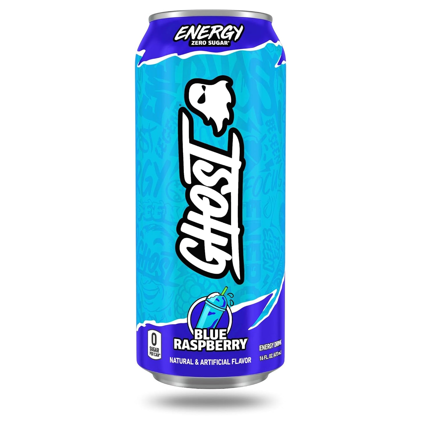 GHOST Energy Drink, Zero Sugars, 12-Pack, Cherry Limeade, 16oz | Energy & Focus Pre Workout Drink, No Artificial Colors, Gluten-Free, Vegan - 200MG Natural Caffeine, L-Carnitine, Taurine