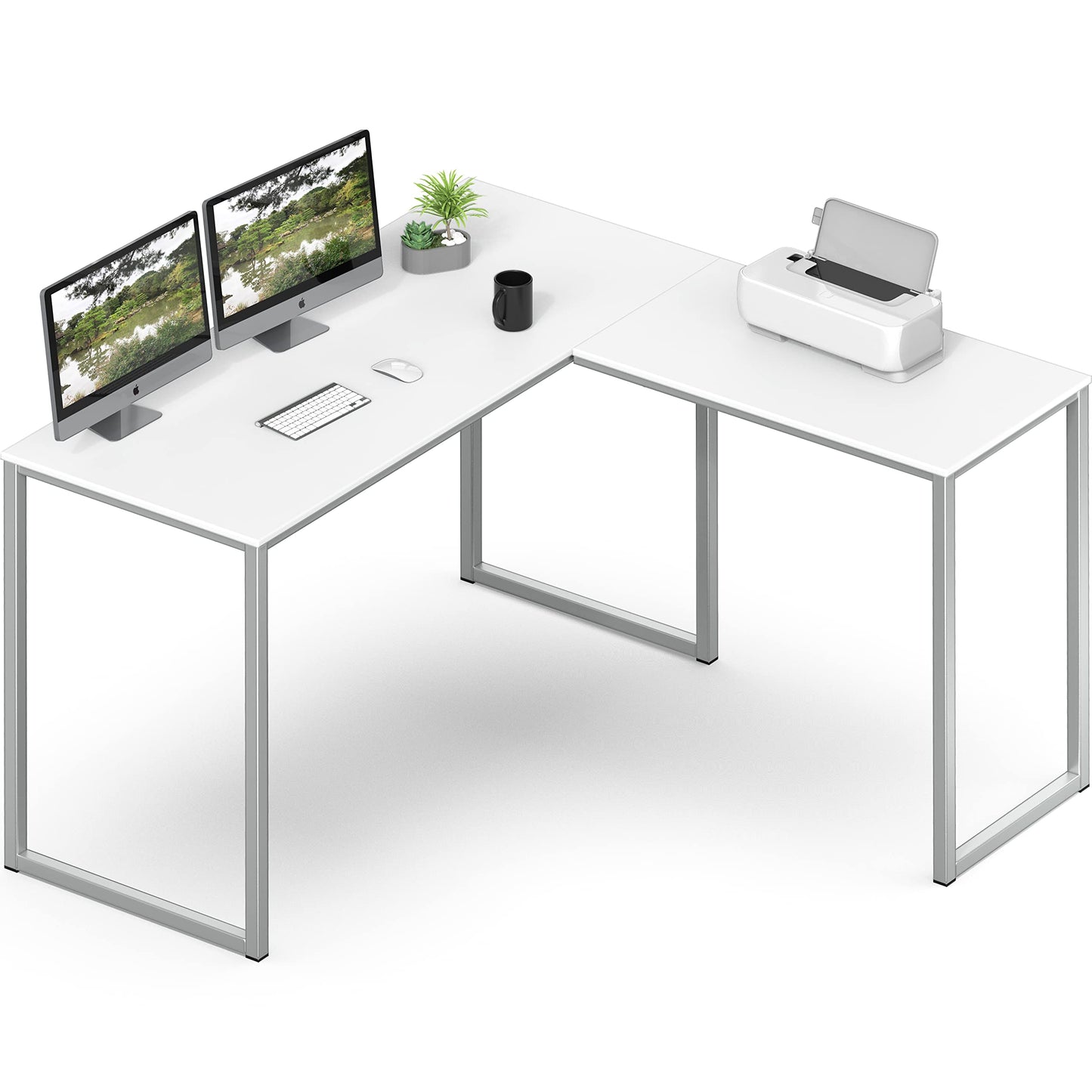 SHW Mission 32-Inch Home Office Computer Desk, Black
