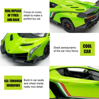 Remote Control RC CAR Racing Cars Compatible with Lamborghini Veneno Officially Licensed 1:24 Toy RC Cars Model Vehicle for Boys 6,7,8 Years Old,red