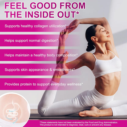 Multi Collagen Peptides Powder | Types I, II, III, V, X | 16 Oz (41 Servings) Hydrolyzed Collagen Peptides | Supports Healthy Skin, Joints, Hair, and Nails | Unflavored & Dissolves Easily