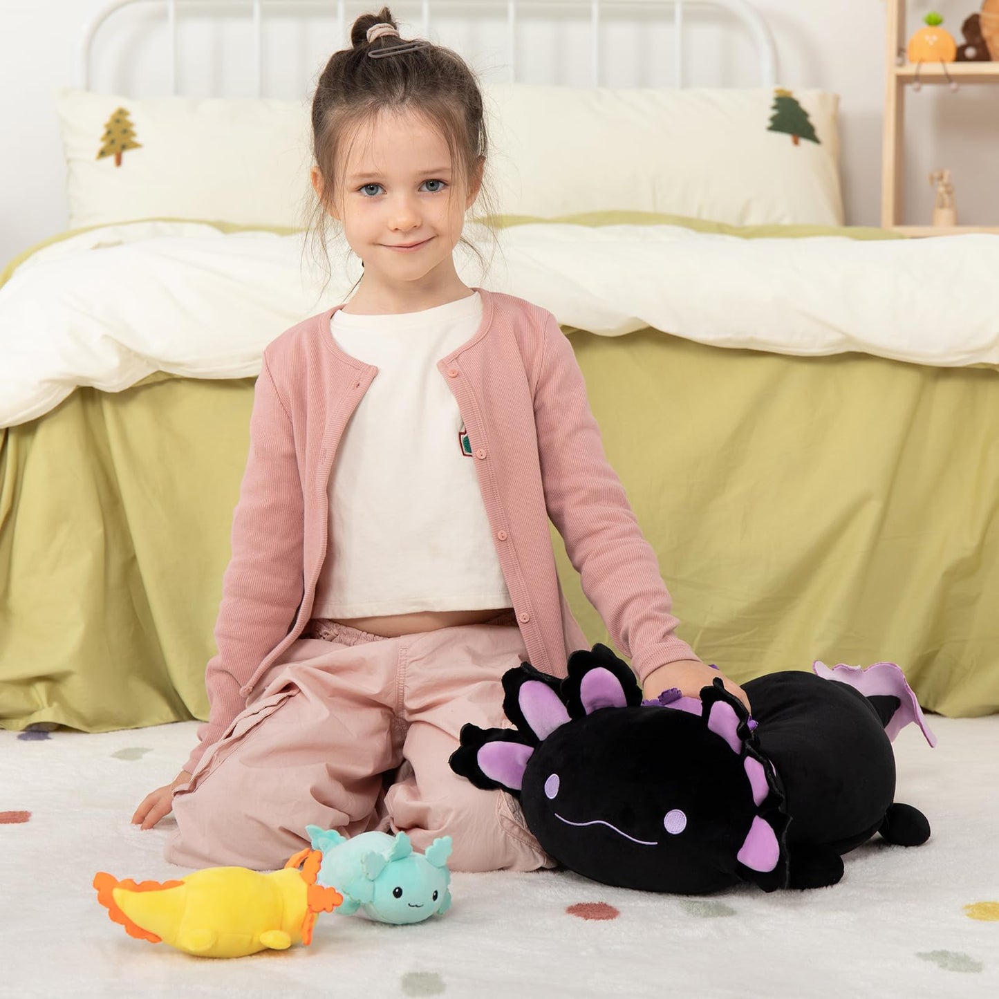 MaoGoLan 8Pcs Chicken Stuffed Animals, Stuffed Hen Plush Toys with Babies Chickens and Eggs, Nest House Plush Set, Cute and Soft Farm Stuffed Animals Gift for Kids