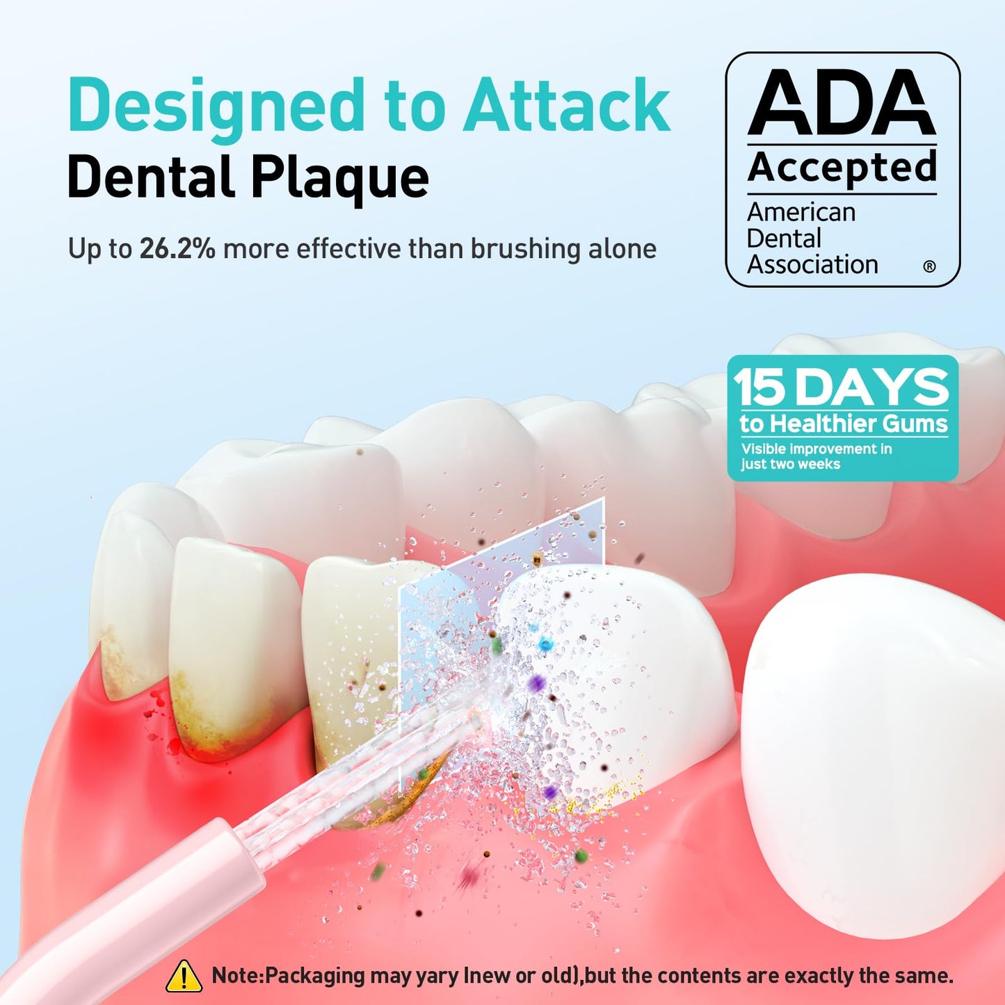 COSLUS ADA Accepted Water Dental Flosser Teeth Pick C20: Portable Cordless Oral Irrigator 300ML Rechargeable Travel Irrigation Cleaner IPX7 Waterproof Electric Flossing Machine, Professional Set Black