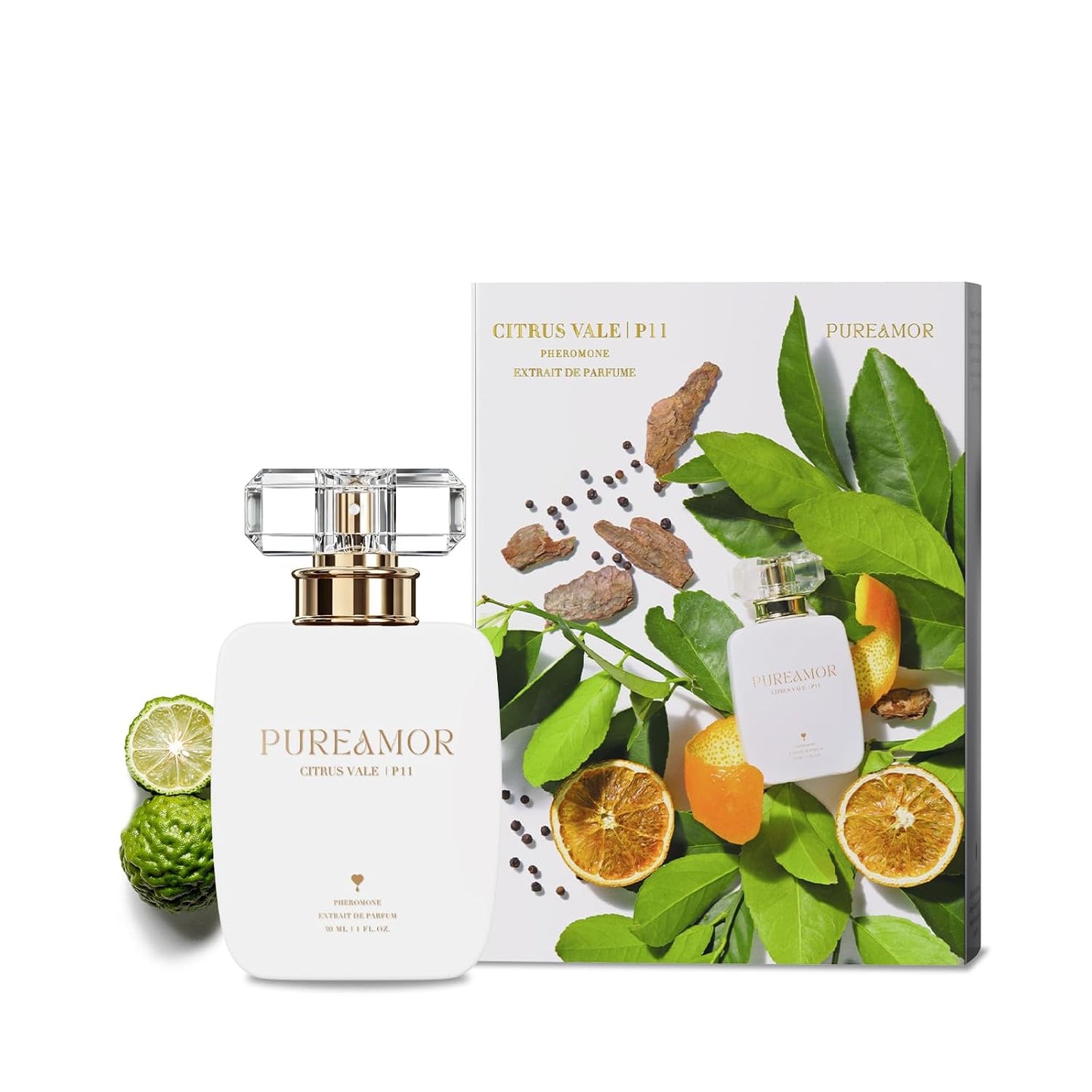 Pheromone Perfume for Women, Amber Noir Extrait de Parfum - Long Lasting Vanilla Amber Scent, 30% High Concentration, Full Size Fragrance Spray, 1.0 oz / 30 ml