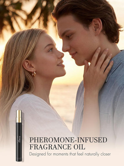 Pheromone Perfume for Women - Long Lasting Saffron Amber & Cedarwood Sophisticated Scent, Luxury Concentrated Extrait de Parfum Spray Oil, Portable Size Signature Scent, 1 fl oz (30ML