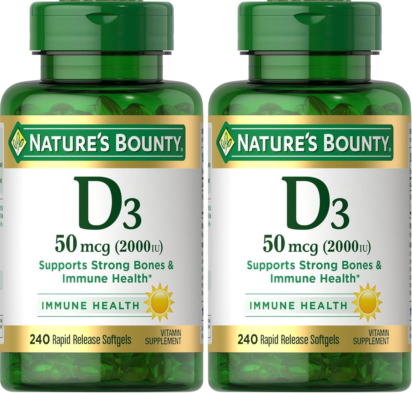 Nature’s Bounty High Absorption Magnesium Glycinate 240 mg for Supporting Muscle Relaxation and Bone, Heart & Nerve Health – Non-GMO, Gluten-Free, Vegetarian, 120 Count/60 Servings