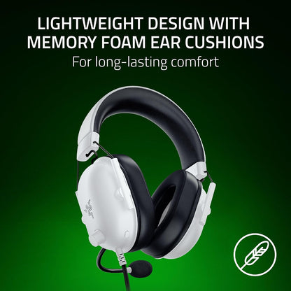 Razer BlackShark V2 X Gaming Headset: 7.1 Surround Sound - 50mm Drivers - Memory Foam Cushion - For PC, PS4, PS5, Switch - 3.5mm Audio Jack - Black