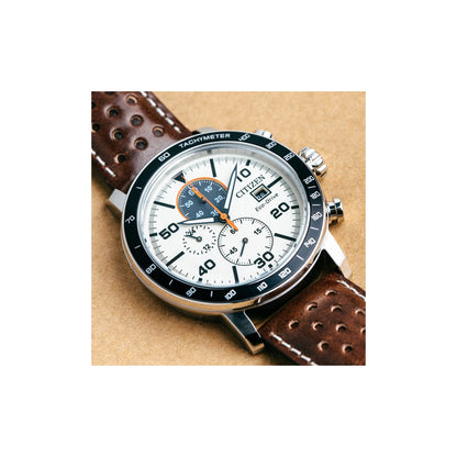 Citizen Men's Eco-Drive Weekender Brycen Chronograph Watch in Stainless Steel