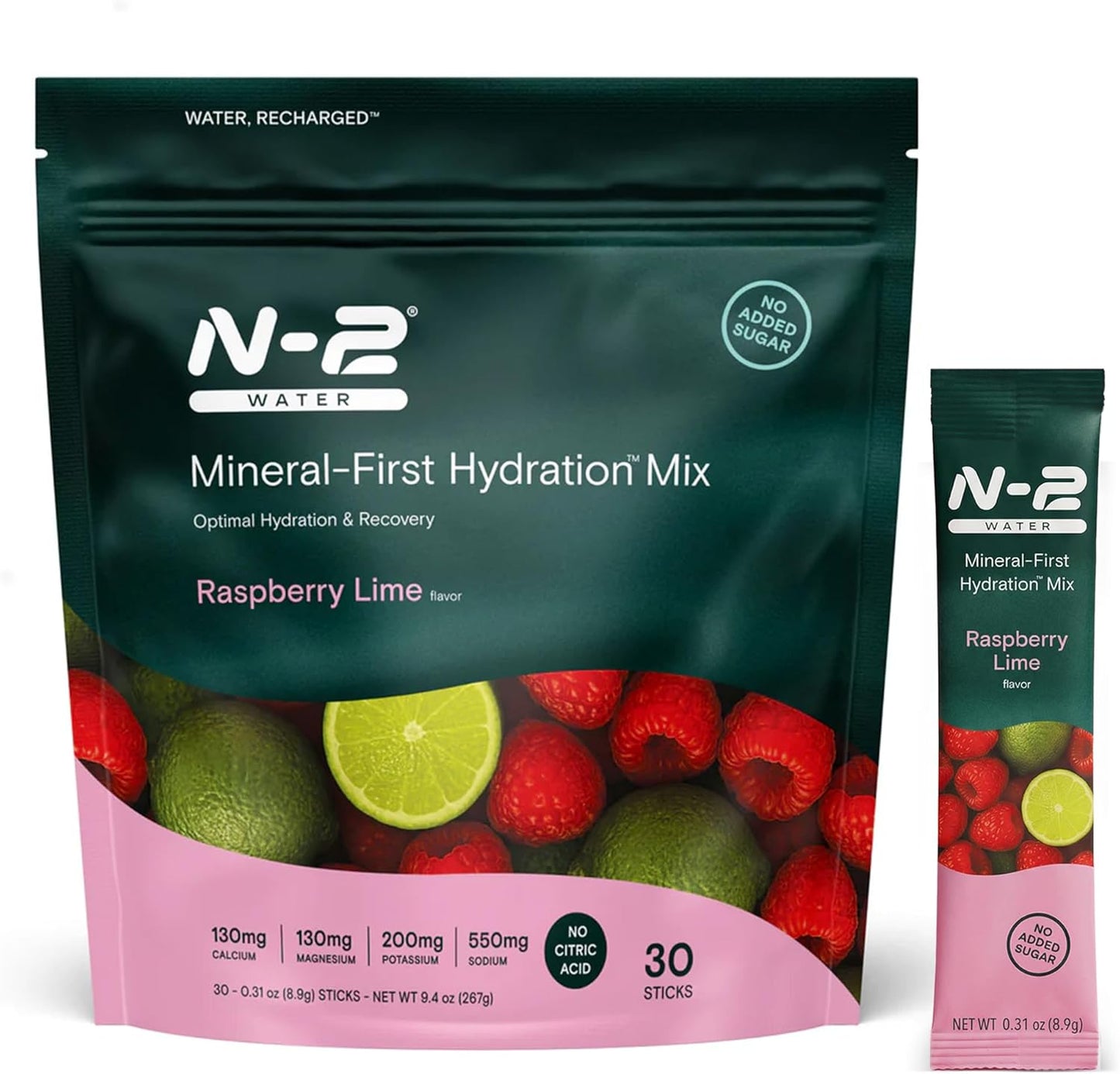 Mineral Hydration Packets – Electrolyte Powder Drink Mix with Calcium, Magnesium, Potassium – No Added Sugar, Natural Ingredients - Variety Pack (12 Packets)
