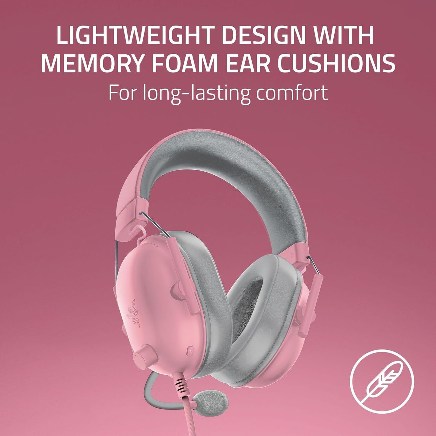 Razer BlackShark V2 X Gaming Headset: 7.1 Surround Sound - 50mm Drivers - Memory Foam Cushion - For PC, PS4, PS5, Switch - 3.5mm Audio Jack - Black