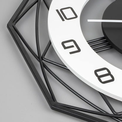Modern Wall Clocks for Living Room Decor 12in Black Wall Clock Silent Non-Ticking Quartz Battery Operated for Office Kitchen Bedroom Bathroom Minimalist Small Clock Decoration Easy to Read