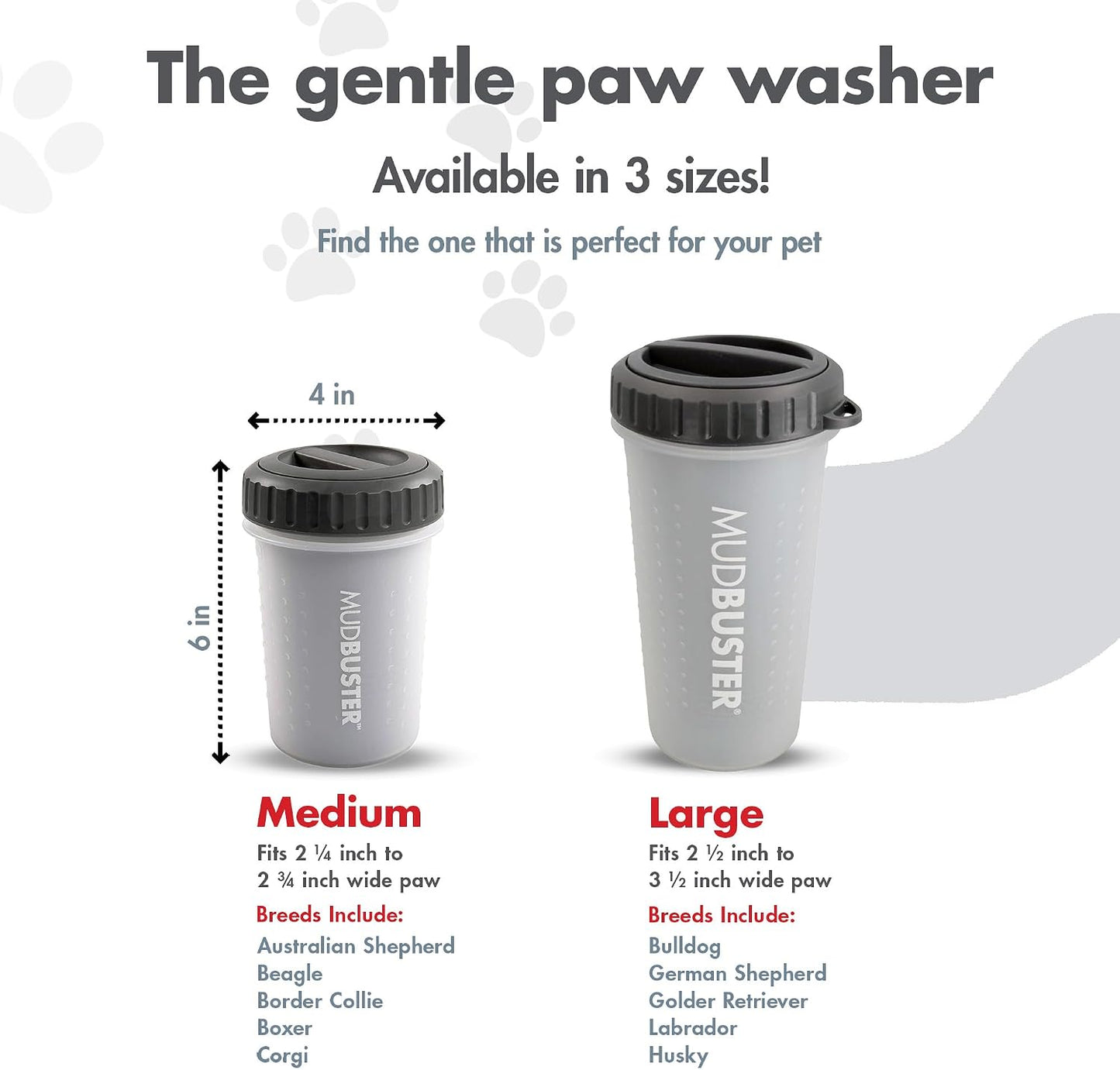Dexas MudBuster Portable Dog Paw Cleaner - Premium Quality, Blue, Small Size for Pet Supplies and Accessories