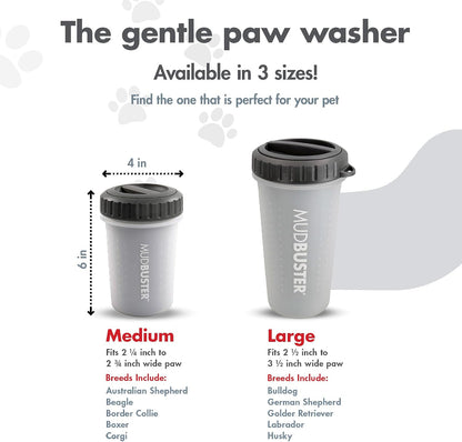 Dexas MudBuster Portable Dog Paw Cleaner - Premium Quality, Blue, Small Size for Pet Supplies and Accessories