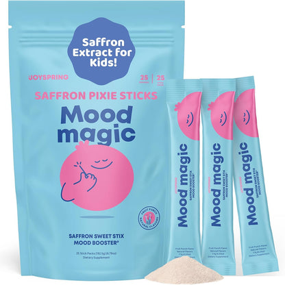 JoySpring Saffron Pixie Sticks & LingoLeap B9 Methylated B Vitamin Drops for Kids