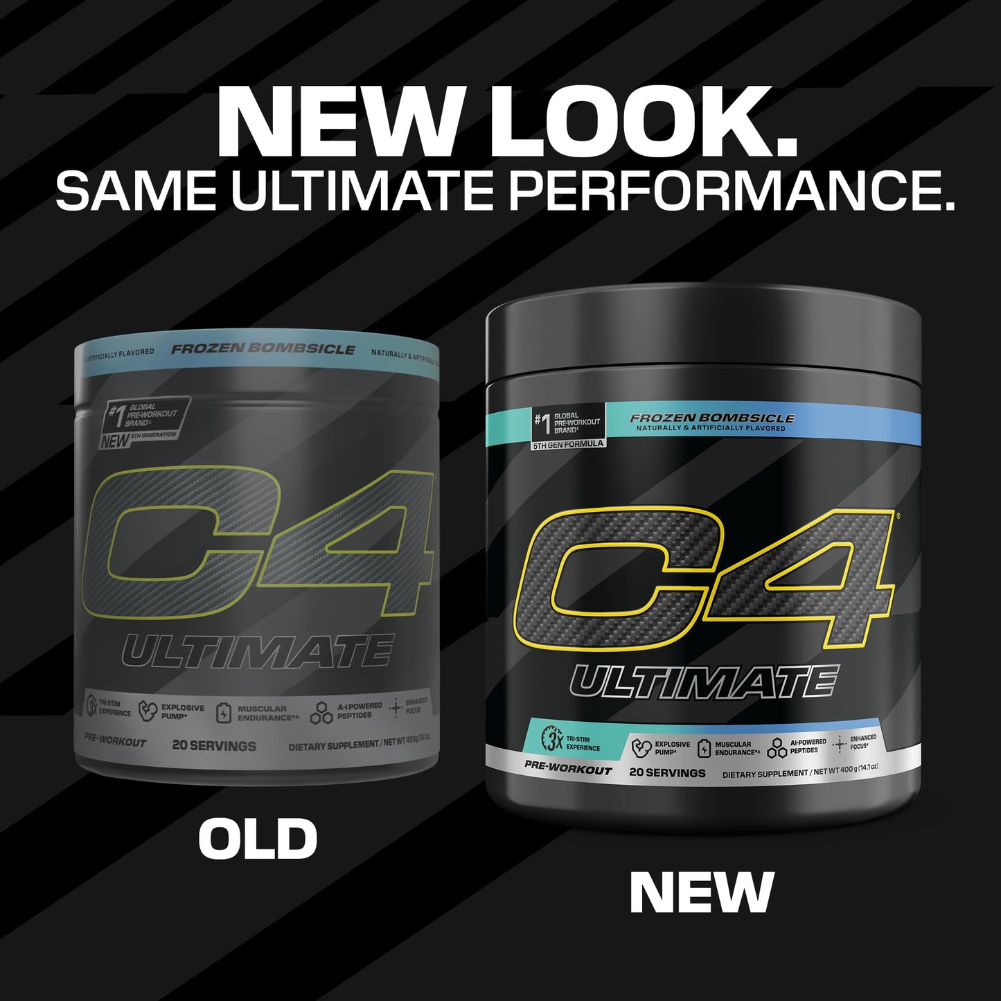 C4 Ultimate Pre Workout Powder Watermelon - Sugar Free Preworkout Energy Supplement for Men & Women - 300mg Caffeine + 3.2g Beta Alanine + 2 Patented Creatines - 20 Servings