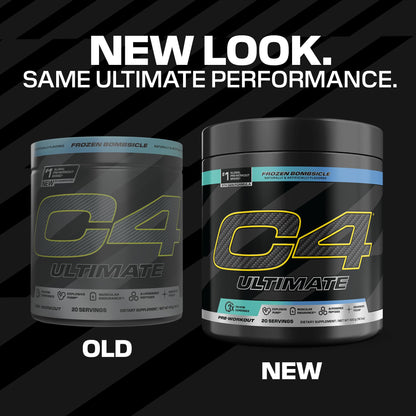 C4 Ultimate Pre Workout Powder Watermelon - Sugar Free Preworkout Energy Supplement for Men & Women - 300mg Caffeine + 3.2g Beta Alanine + 2 Patented Creatines - 20 Servings