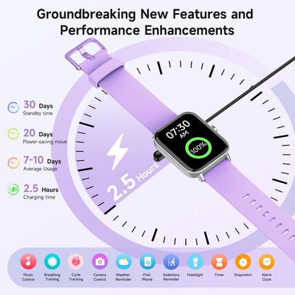 Smart Watch for Women Android & iPhone, Alexa Built-in, IP68 Waterproof Activity Fitness Tracker with Bluetooth Call (Answer/Make), 1.8" Smartwatch with Heart Rate/SpO2/Sleep Monitor, 100+ Sports Mode | Pink