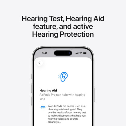 Apple AirPods Pro 3 Wireless Earbuds, Active Noise Cancellation, Live Translation, Heart Rate Sensing, Hearing Aid Feature, Bluetooth Headphones, Spatial Audio, High-Fidelity Sound, USB-C Charging