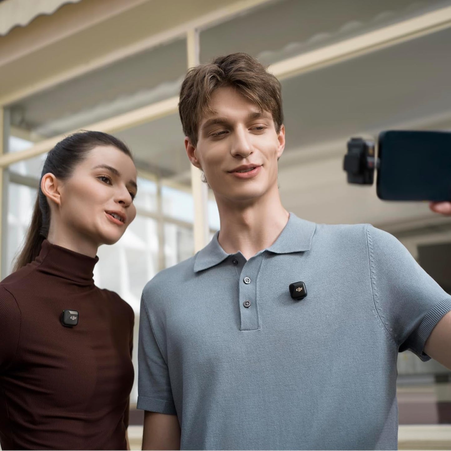 DJI Mic Mini (2 TX + 1 RX), Ultralight, Detail-Rich Audio | Noise Cancelling, Automatic Limiting, Wireless Microphone for Camera/iPhone/Android, Vlog, Streaming, 400m Transmission