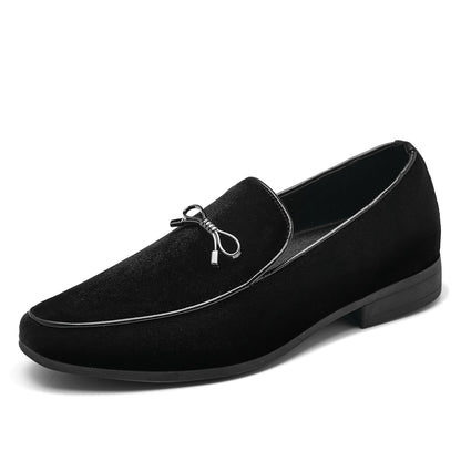 UUBARIS Mens Velvet Loafers Slip-on Dress Shoes Fashion Style Driving Shoes Classic Tuxedo Shoes Casual Oxford Shoes