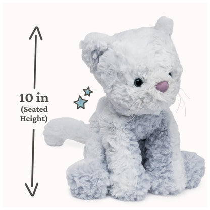 GUND Cozys Collection Cow, Stuffed Animal for Ages 0 and Up, Spring Decor Plush Toy, Cream/Blue, 10”