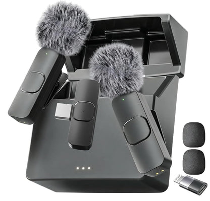 Mini Mic Pro (Latest Model – #1 Microphone for iPhone & Android, Wireless Mini Microphone, Clear Voice, Noise Cancelling, Lavalier Mic for TikTok, YouTube & Interviews