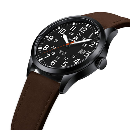 LN LENQIN Mens Watches Unisex Military Sport Nylon Strap Stylish Luminous Fashion Analog Quartz Watch for Men Waterproof Army Tactical Casual Wristwatch