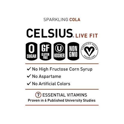 CELSIUS Sparkling Orange, Sugar Free Energy Drink, 12 Fl Oz (Pack of 12)