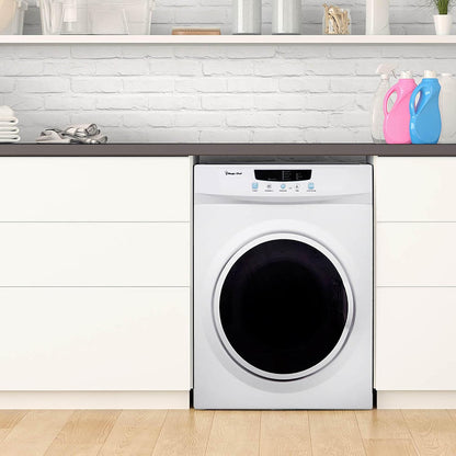Compact 3.5 cu. ft. Electric Dryer in White
