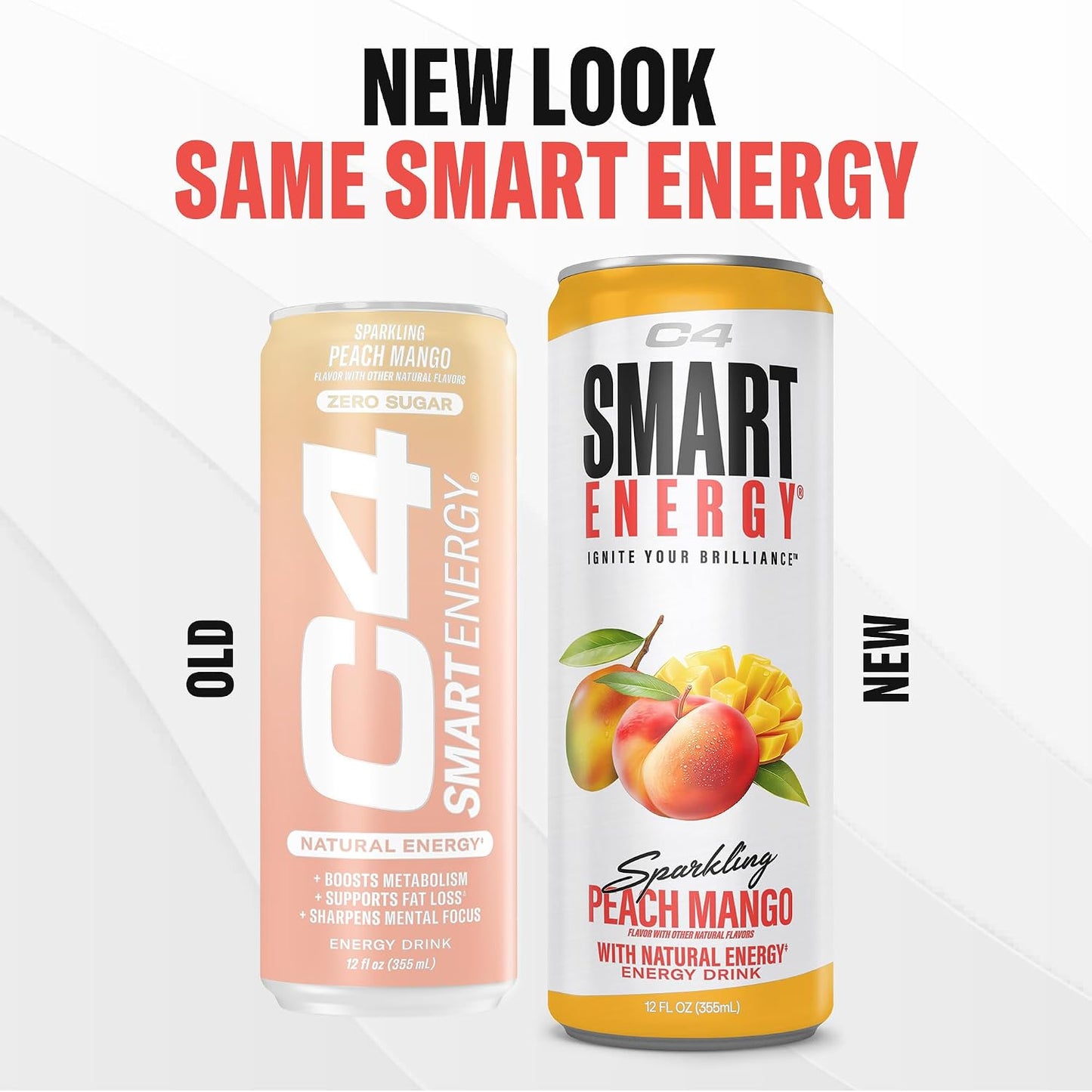 C4 Smart Energy Drinks Variety Pack, Sugar Free Performance Fuel & Nootropic Brain Booster, Coffee Substitute or Alternative, 4 Flavor Berry Breeze Variety (Pack of 24)