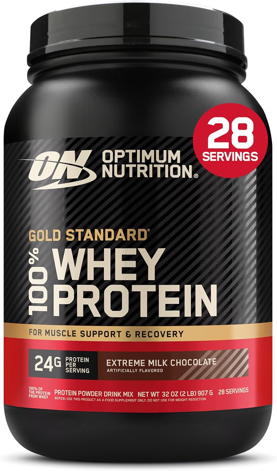 Optimum Nutrition Gold Standard 100% Whey Protein Powder, Extreme Milk Chocolate, 10 Pound (Packaging May Vary) (Pack of 2)