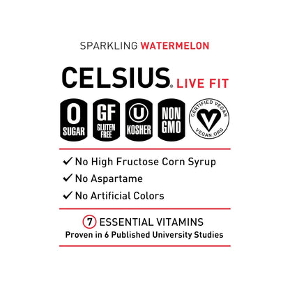 CELSIUS Sparkling Orange, Sugar Free Energy Drink, 12 Fl Oz (Pack of 12)