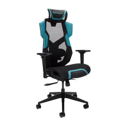 RESPAWN FLEXX Ergonomic Office and Gaming Chair with Lumbar Support - Breathable Mesh Recliner with Headrest & Adjustable Arms, Comfy Home Office Desk Chairs, Reclining Gaming Seat for Adults - Brown