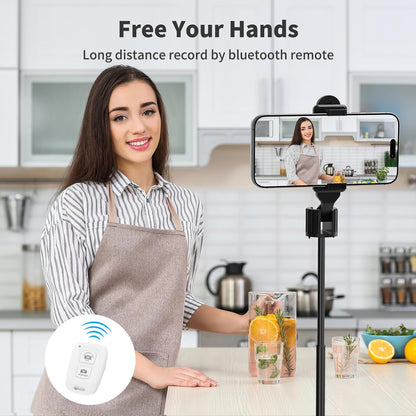 Selfie Monitor Screen, Vlog 4K 30fps Video Recording for iPhone & Android Using Phone Rear Camera for Selfie Vlog Live Stream TikTok, with Blue Tooth Remote, Content Creator Essentials (Purple)