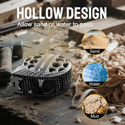 STEELITE Tape Measure 25'FT Stainless Steel Waterproof & Rustproof Retractable Measuring Tape with Hollow Design Carbon Fiber
