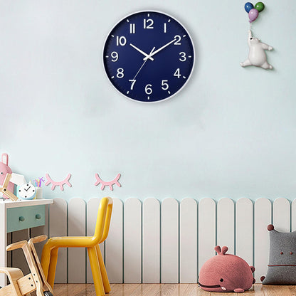 HZDHCLH Wall Clocks Battery Operated,Wall Clock Green,8 inch Wall Clock Silent Non Ticking Modern 3D Numbers for Kitchen Bedroom Living Room Office Classroom Decor