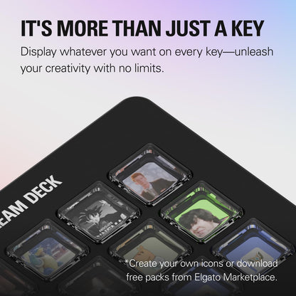 Elgato Stream Deck MK.2 Studio Controller, 15 Macro Keys | Trigger actions in OBS, Twitch, YouTube and more, Visual feedback, Hundreds of plugins, Works with Mac and PC